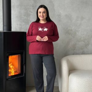 Піжама PLUS SIZE з м'якого мікрофлісу [DO3923/1]