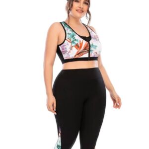 Костюм для фітнесу: топ і лосини PLUS SIZE ❤️ [FS1664]