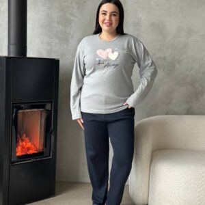 Піжама PLUS SIZE з м’яким принтом [DO3925/1]